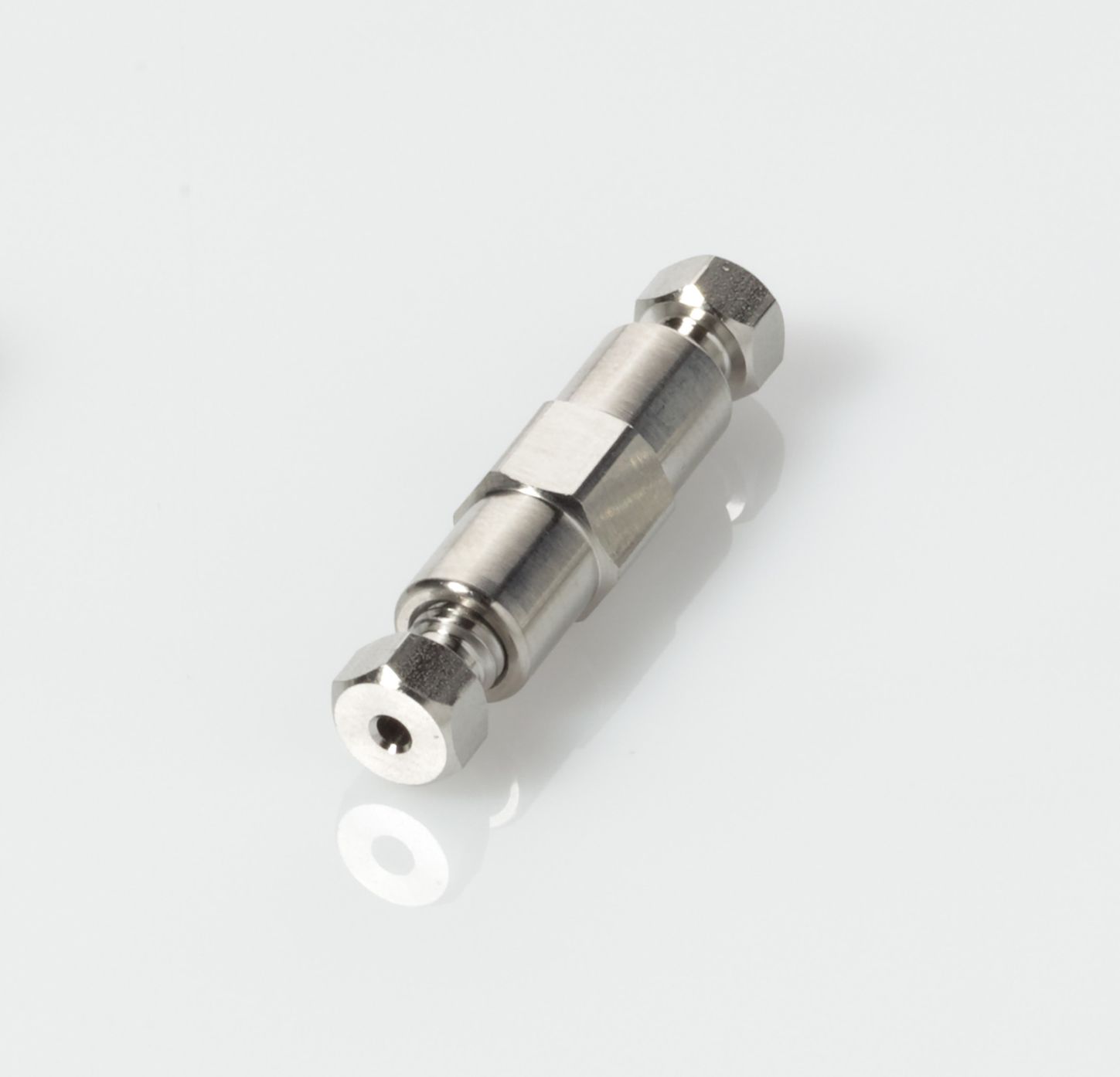 Connector Union ZDV Stainless Steel 0.020 (0.50mm) Thru-Hole for 1/16" OD Tubing (Union + Fittings)