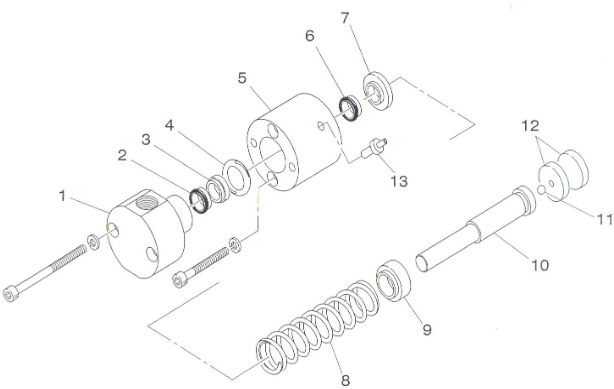 1/16" Check valve assembly (Outlet)