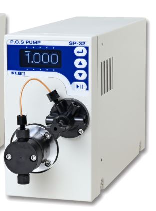FLOM Single Plunger Pump (with Pressure Sensor) PEEK 2.5 mL/min.