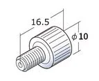 FLOM 1/16” Fitting D, ETFE, 10/pk