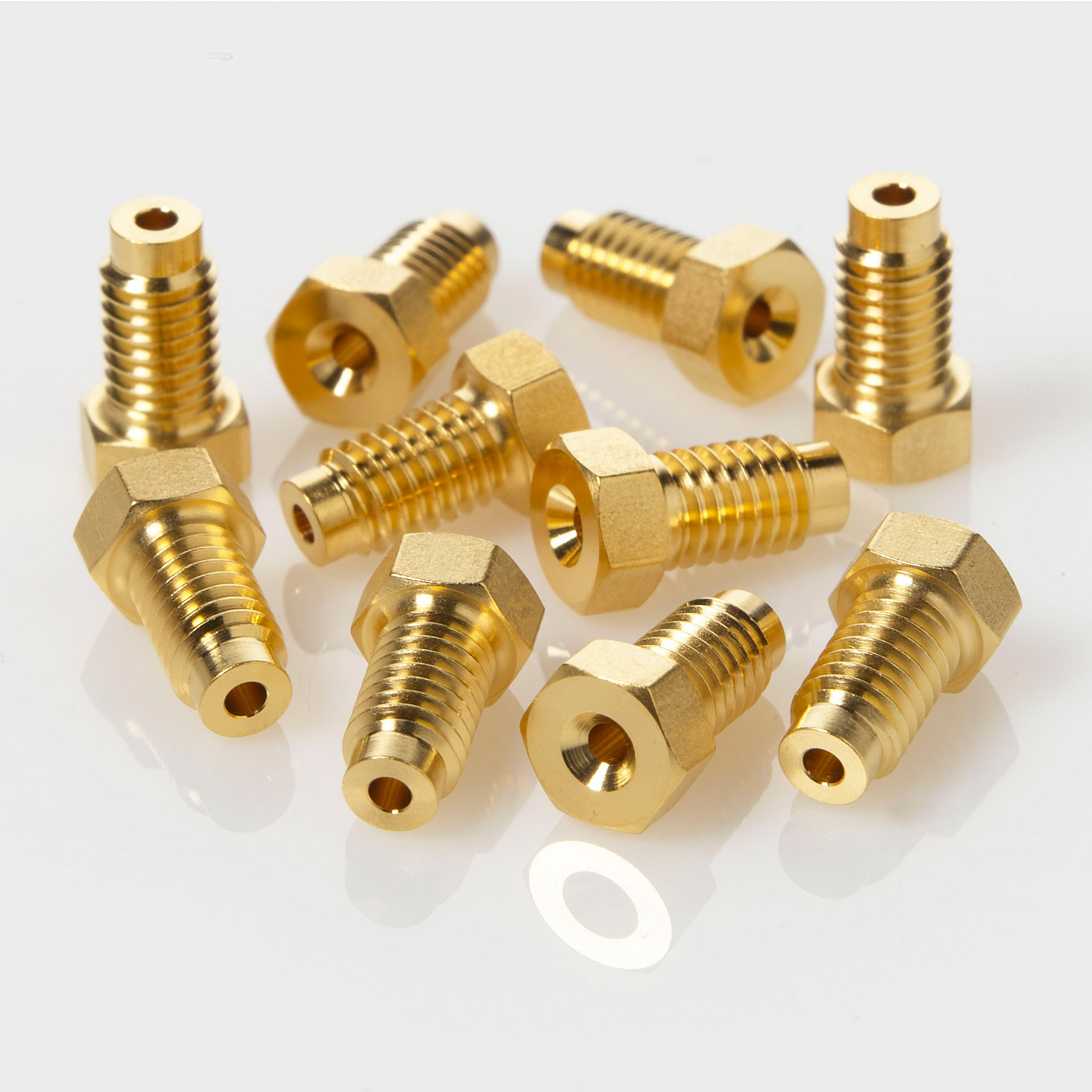 1/4'' Short Comp. Screw (Gold-Plated), 10/pk
