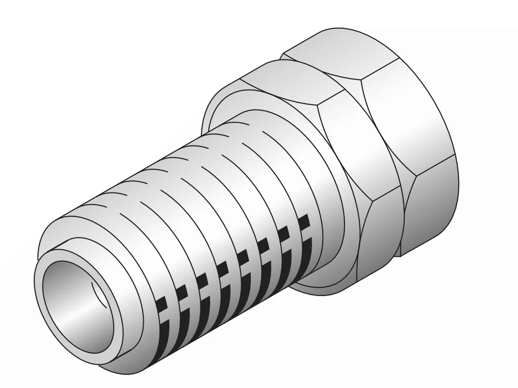 FLOM 1/16" Double Lock Fitting S