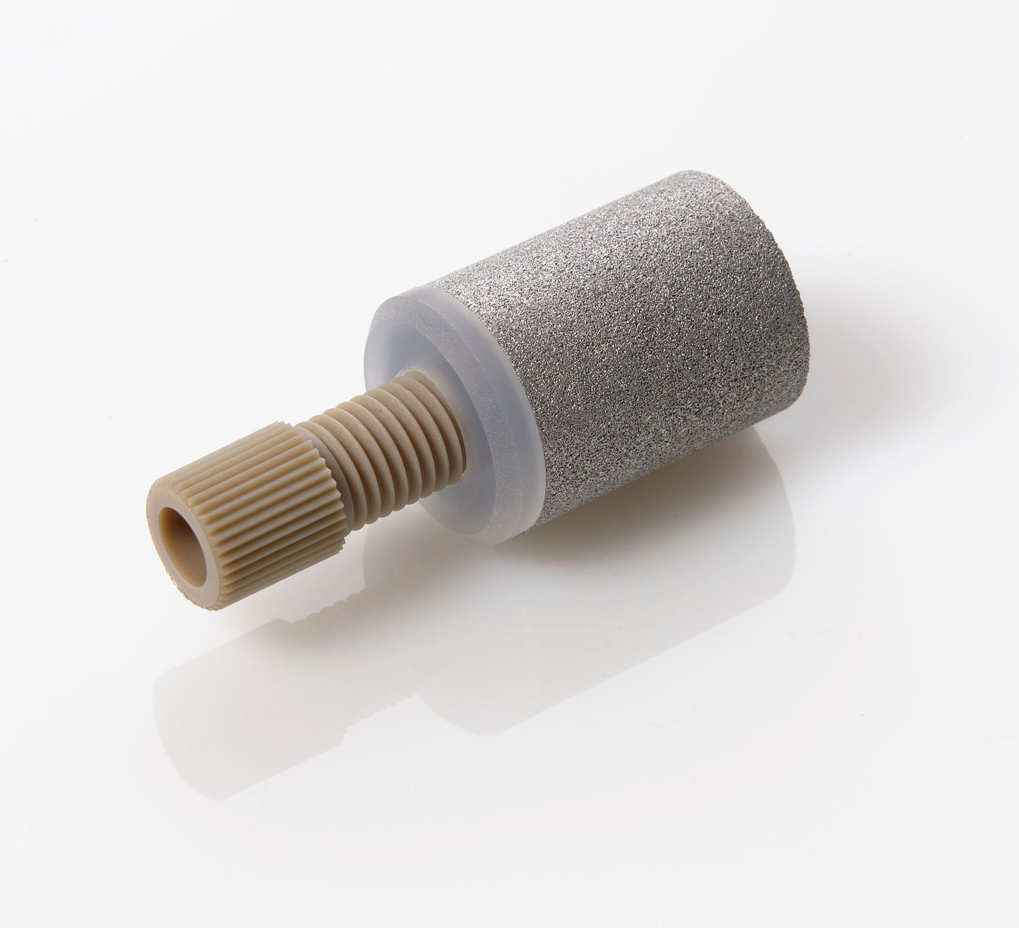 Solvent Filter 20um Stainless Steel with 5/16-24 Nut and Ferrule for 3/16 or 4mm OD Tubing