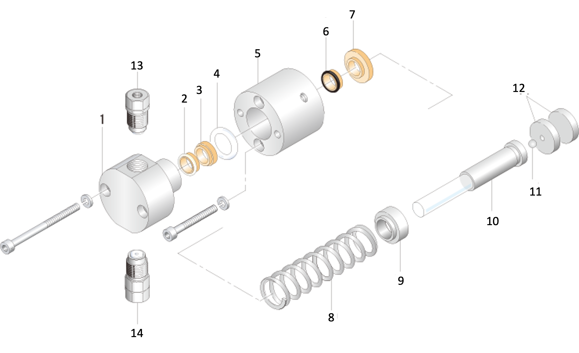 1/16" Check valve assembly (Inlet)