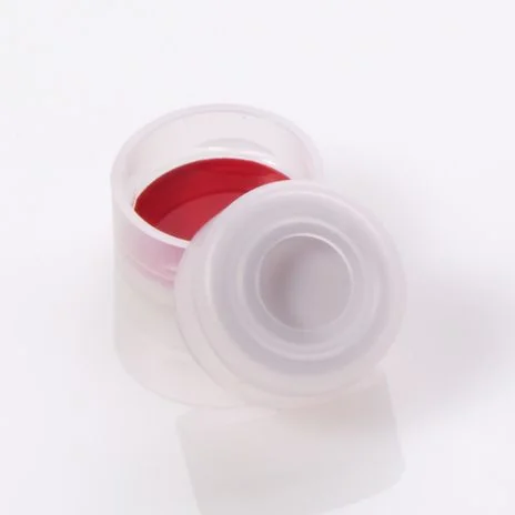 Cap Snap 11mm Clear Polyethylene with 0.040" PTFE/Silicone Septa, 100/pk