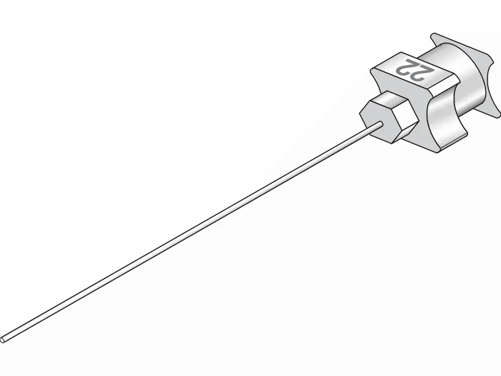 FLOM Syringe Needle VI-11, VI-12, SS, ID 0,5 mm