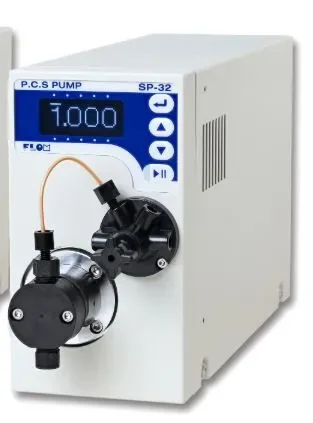 FLOM Single Plunger Pump (with Pressure Sensor) PEEK 5 mL/min.