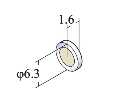 FLOM PEEK Frits for PEEK Inline Filter FL-8501, 5 um porous, 5/pk