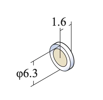 FLOM PEEK Frits for PEEK Inline Filter FL-8502, 5 um porous, 5/pk