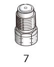 FLOM 1/16" Check valve assembly, SS (Inlet) für UI-32-410S Intelligent pump