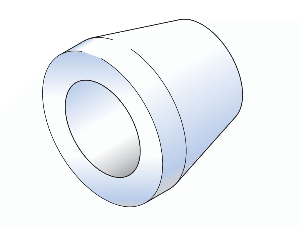 1/8 M6 Flat Seal Ferrule