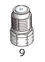 FLOM 1/16" SS Check valve assembly (Inlet) SS für UI-32-110S Intelligent pump